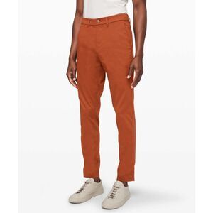 Lululemon Commission Pant Slim *Warpstreme 34" Dark Terracotta sz 30*